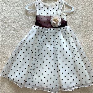 Polka Dot Girl’s Flower Dress